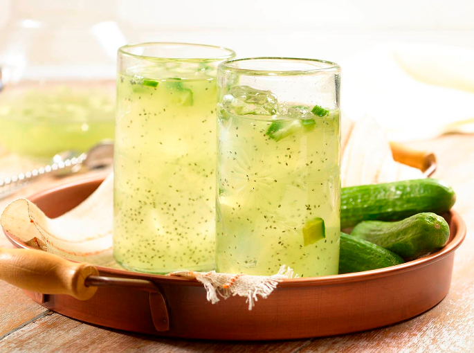 Anti-Inflammatory Effect of Chia Seeds Enhanced by Cucumber Juice, Large-Scale Test Reveals